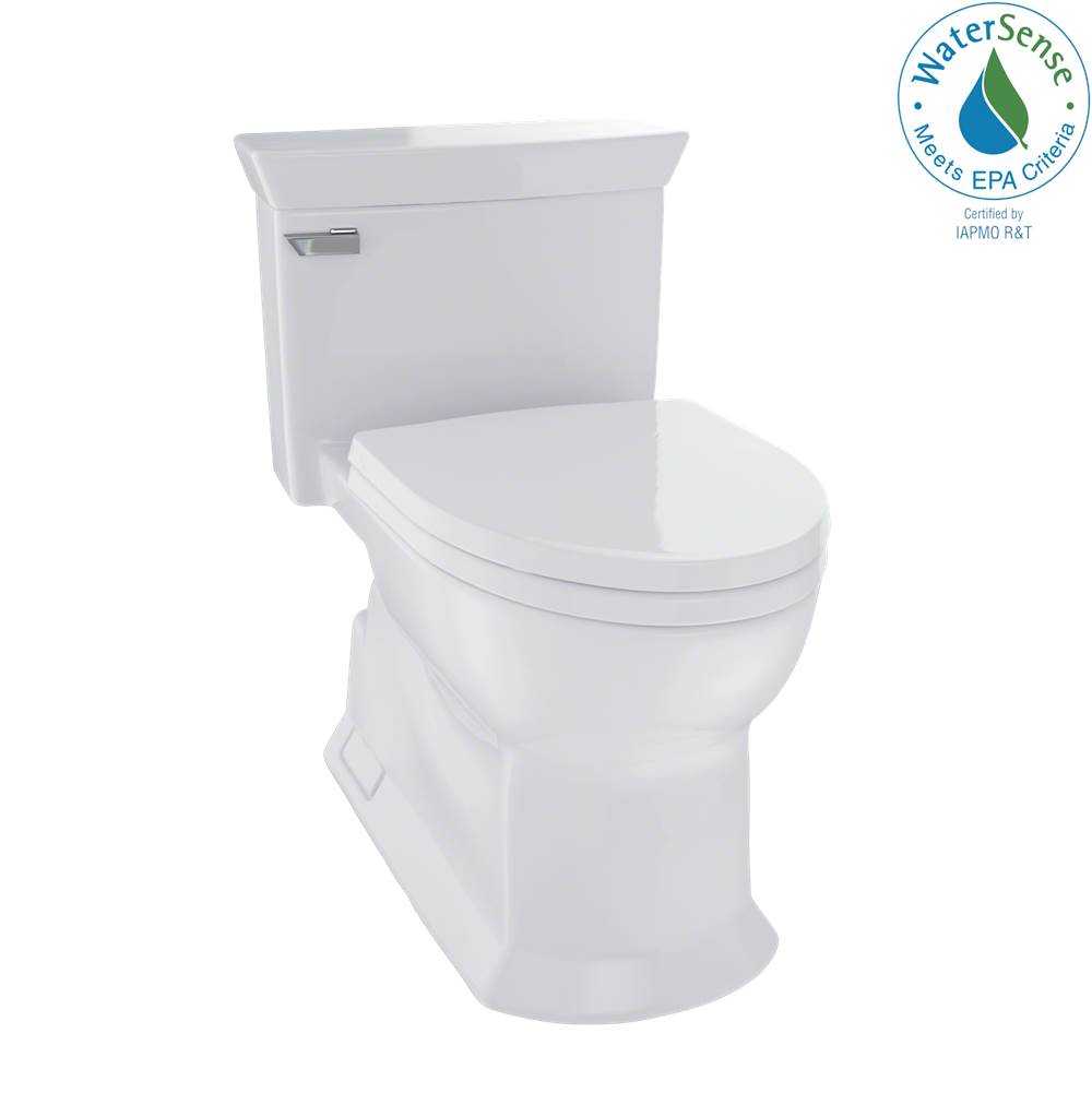Fixtures, Etc.TOTOToto® Eco Soirée® One Piece Elongated 1.28 Gpf Universal Height Skirted Toilet With Cefiontect, Colonial White