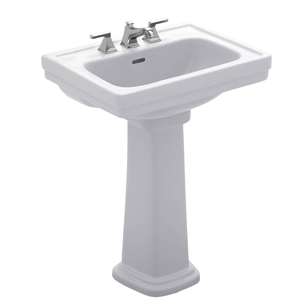 Fixtures, Etc.TOTOToto® Promenade® 24'' X 19-1/4'' Rectangular Pedestal Bathroom Sink For Single Hole Faucets, Cotton White