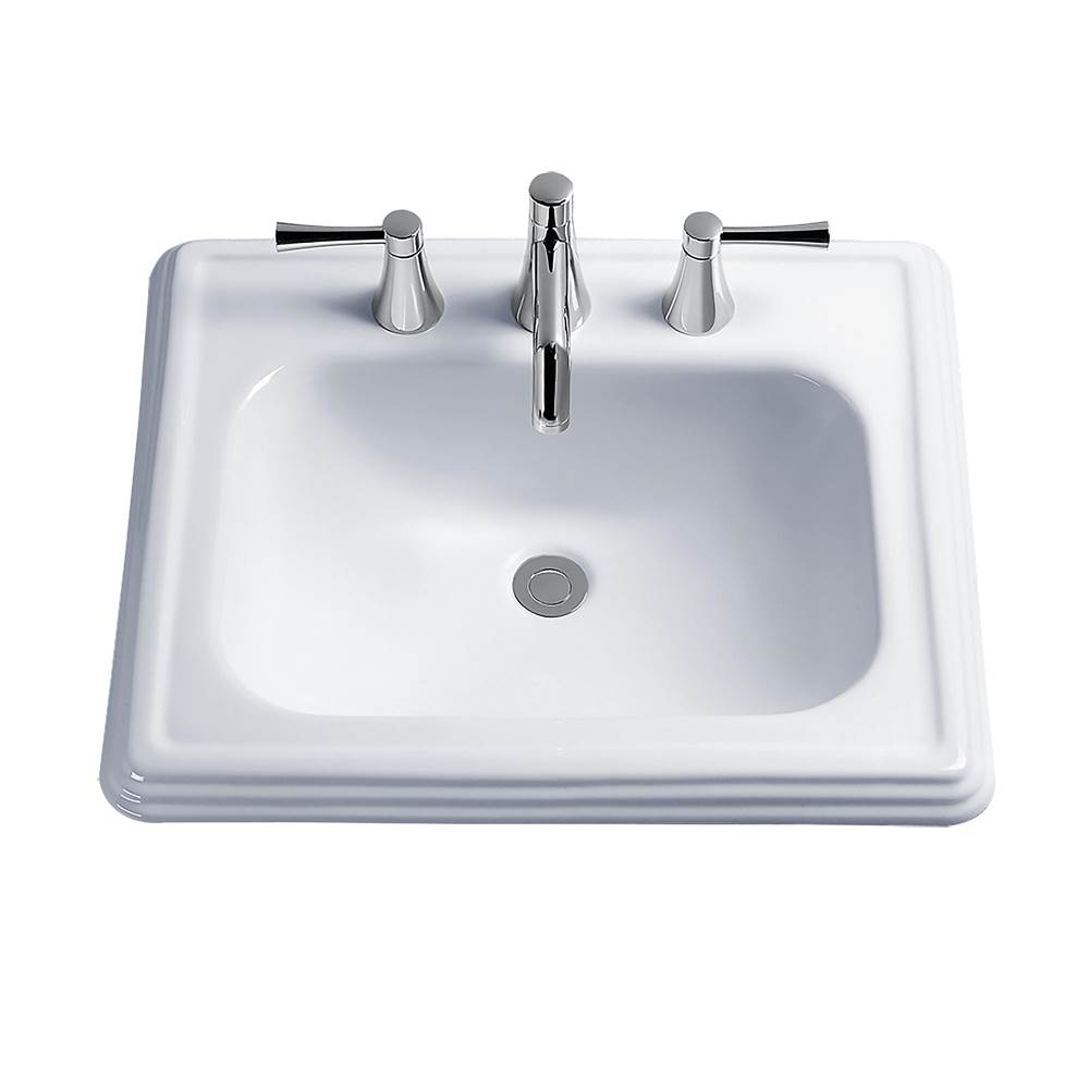 Fixtures, Etc.TOTOToto® Promenade® Rectangular Self-Rimming Drop-In Bathroom Sink For 8 Inch Center Faucets, Cotton White