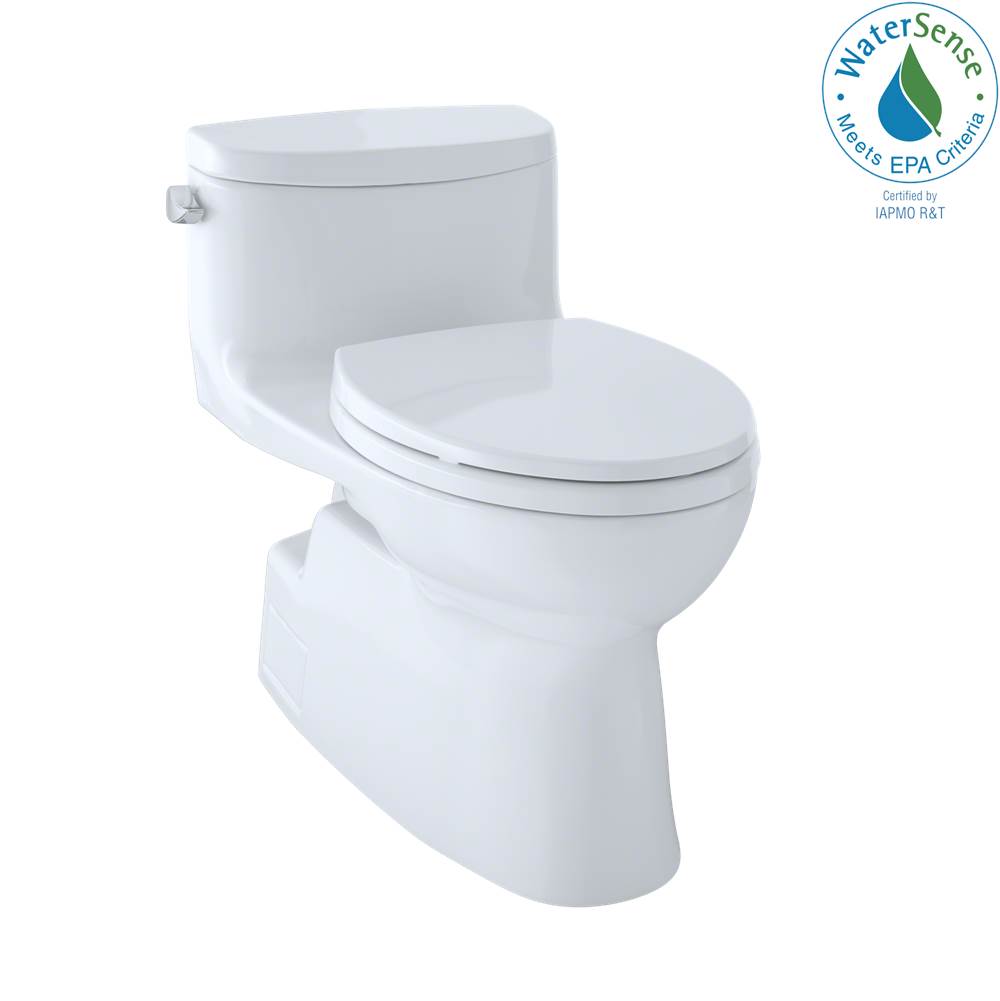 Fixtures, Etc.TOTOCarolina® II One-Piece Elongated 1.28 GPF Universal Height Skirted Toilet with CEFIONTECT, Cotton White