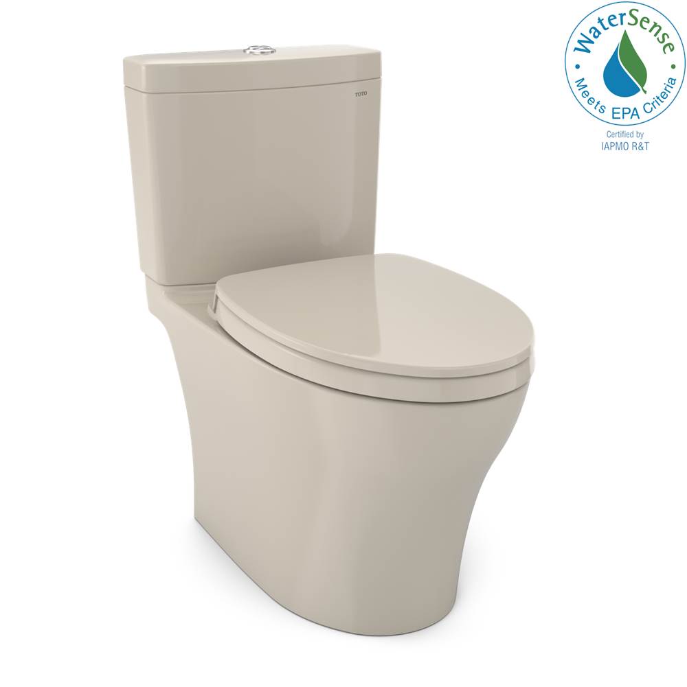 Fixtures, Etc.TOTOToto Aquia Iv Washlet+ Two-Piece Elongated Dual Flush 1.28 And 0.9 Gpf Toilet With Cefiontect, Bone