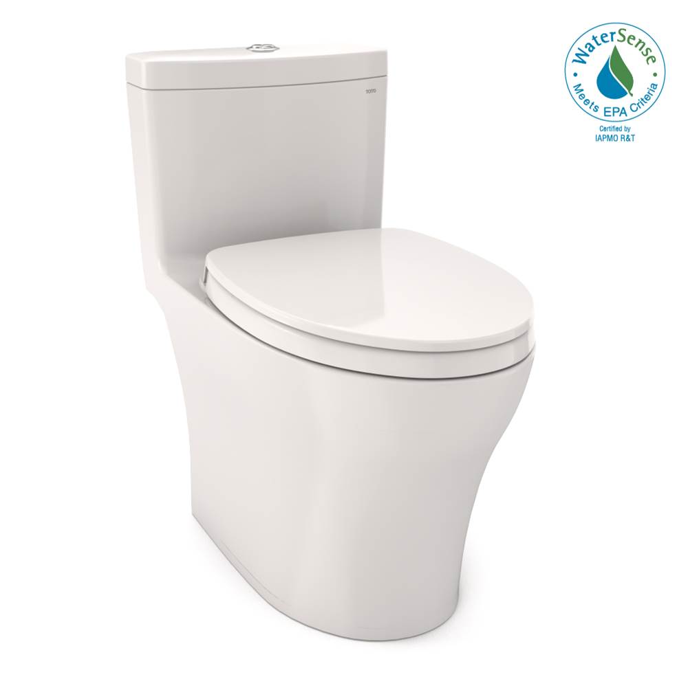 Fixtures, Etc.TOTOAquia® IV One-Piece Elongated Dual Flush 1.28 and 0.8 GPF Universal Height, WASHLET®+ Ready Toilet with CEFIONTECT®, Colonial White