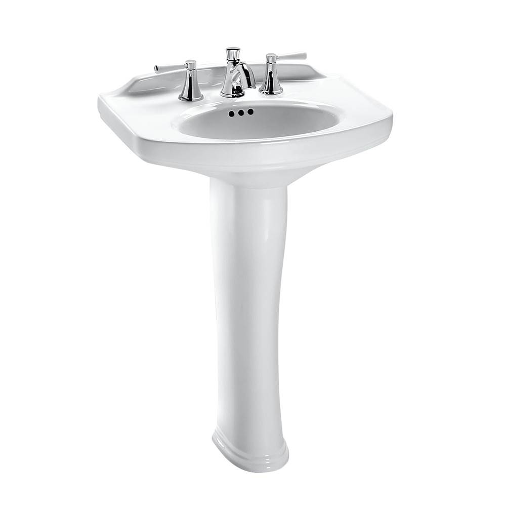 Fixtures, Etc.TOTOToto® Dartmouth® Rectangular Pedestal Bathroom Sink With Arched Front For 8 Inch Center Faucets, Cotton White