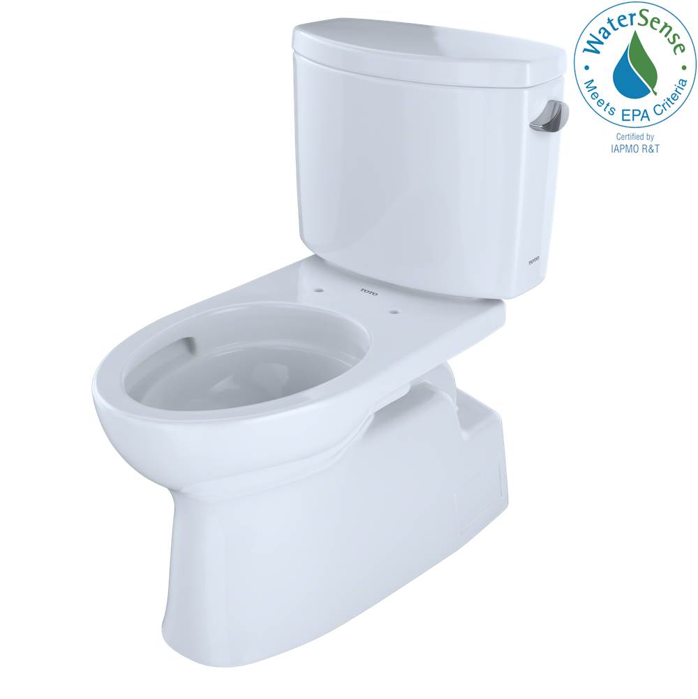 Fixtures, Etc.TOTOToto® Vespin® II Two-Piece Elongated 1.28 Gpf Universal Height Skirted Toilet With Cefiontect And Right-Hand Trip Lever, Cotton White