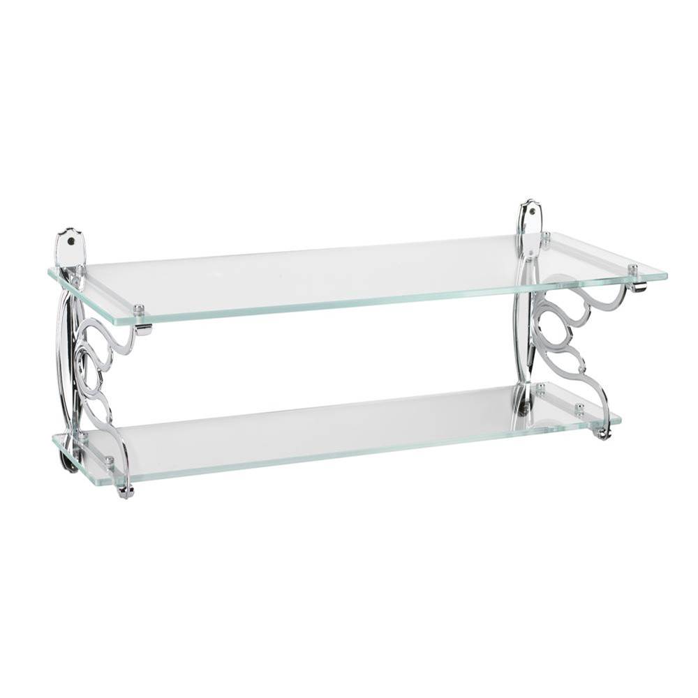 Fixtures, Etc.TopexDouble Glass Bathroom Shelf Bright Chrome