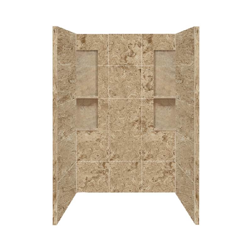 Fixtures, Etc.Transolid60'' x 30'' x 80'' Solid Surface Shower Wall Surround in Sand Mountain