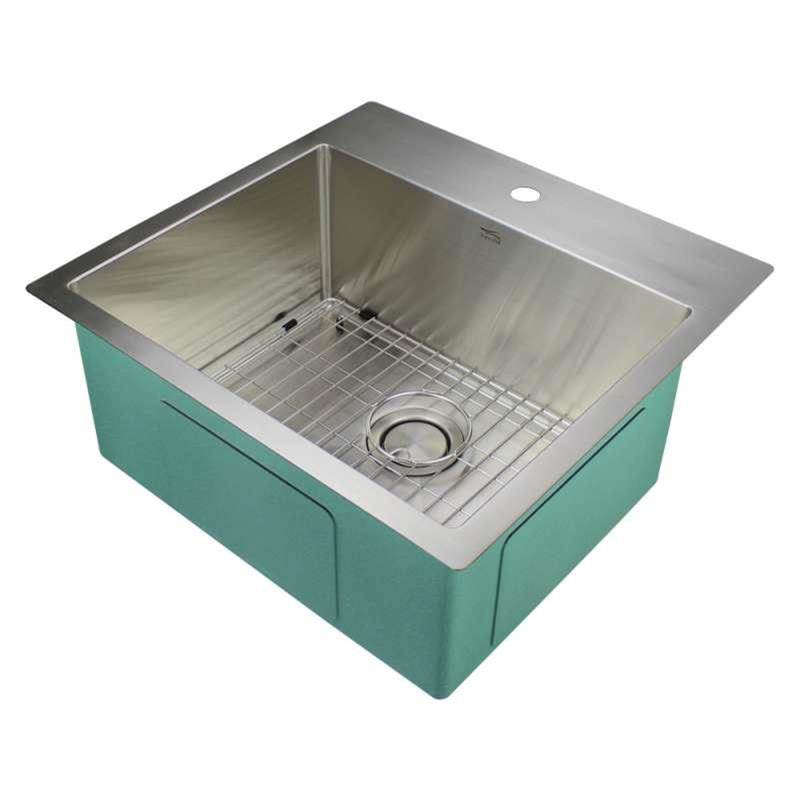 Transolid Dual Mount Kitchen Sinks item TR-DTSB232210-1