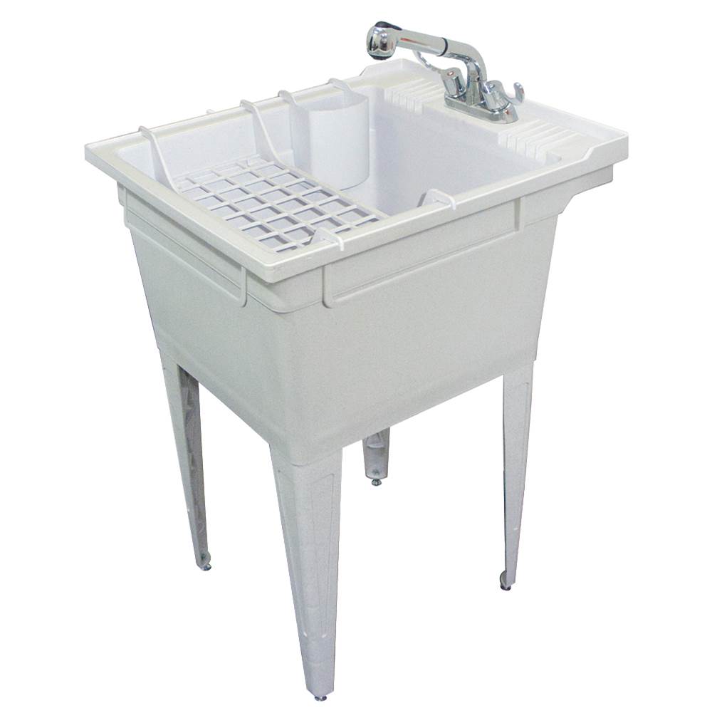 Fixtures, Etc.TransolidFloor-Mounted Laundry Tub 22.375'' W x 26'' D x 34.75'' H in Grey Granite