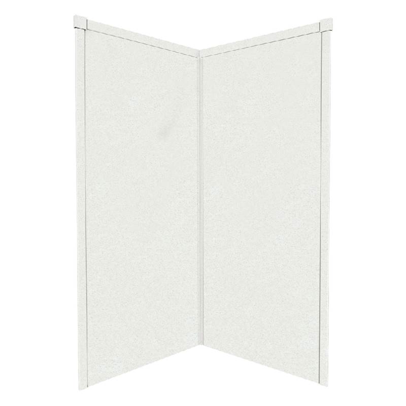 Fixtures, Etc.Transolid36'' x 36'' x 72'' Decor Corner Shower Wall Kit in Matrix White
