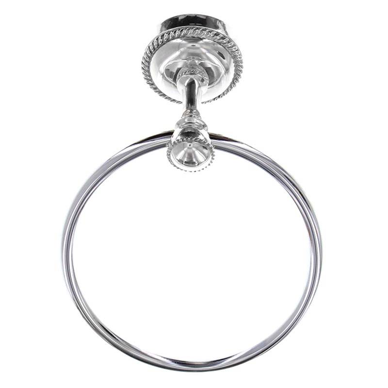 Fixtures, Etc.Vicenza DesignsEquestre, Towel Ring, Polished Silver