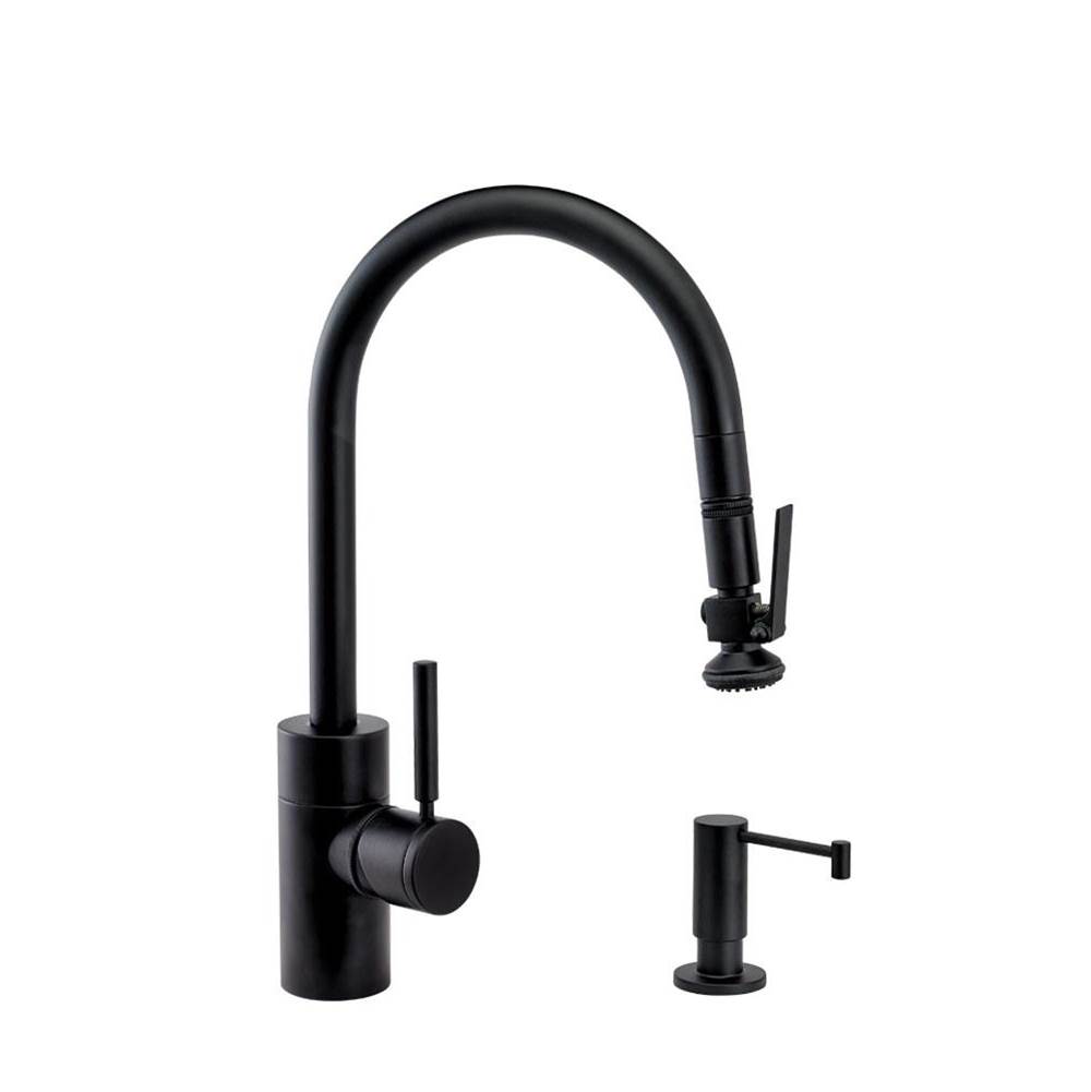 Fixtures, Etc.WaterstoneWaterstone Contemporary PLP Pulldown Faucet - Lever Sprayer - 2pc. Suite