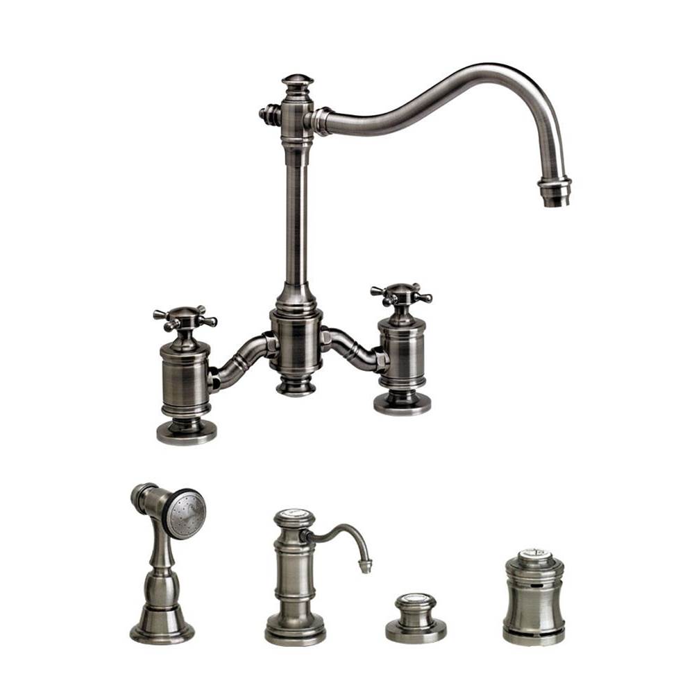 Waterstone Bridge Kitchen Faucets item 6250-4-PN