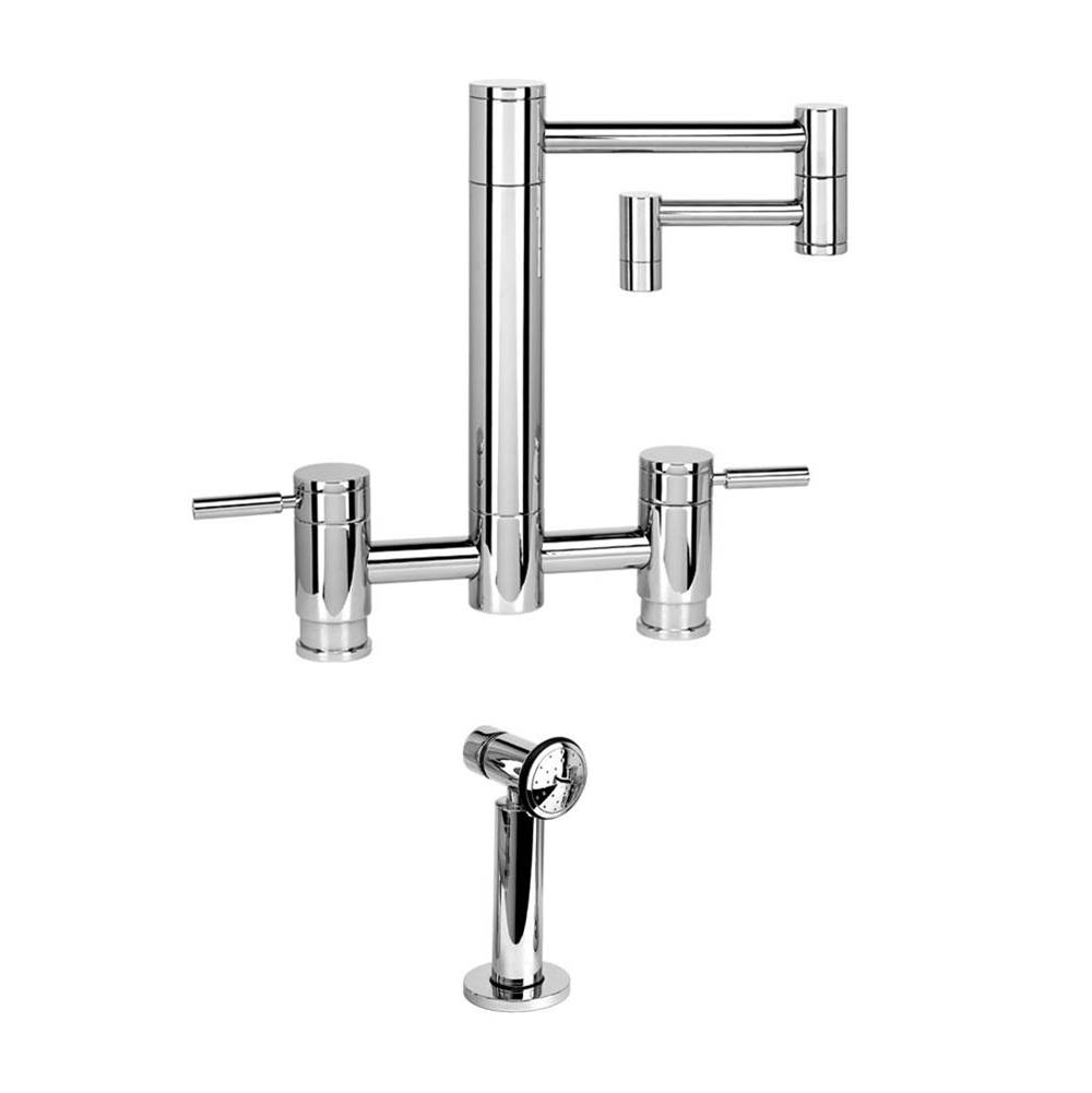 Fixtures, Etc.WaterstoneWaterstone Hunley Bridge Faucet - 12'' Articulated Spout w/ Side Spray