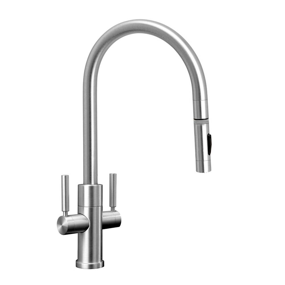 Fixtures, Etc.WaterstoneModern 2 Handle Plp Pulldown Faucet - Angled Spout - Toggle Sprayer